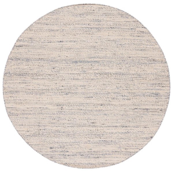 Safavieh 6 x 6 ft. Natural Fiber Contemporary Hand Woven Round Rug; Beige & Grey - NFB555B-6R