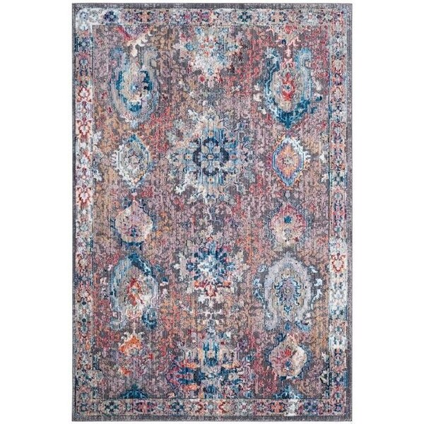 Safavieh 9 x 12 ft. Bristol Power Loomed Large Rectangle Area RugDark Grey & Blue - BTL340A-9