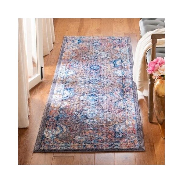 Safavieh 9 x 12 ft. Bristol Power Loomed Large Rectangle Area RugDark Grey & Blue - BTL340A-9