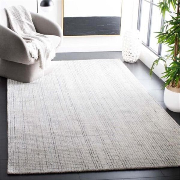 Safavieh 3 x 5 ft. Abstract Transitional Hand Tufted Rectangle Rug, Ivory & Grey - ABT470F-3