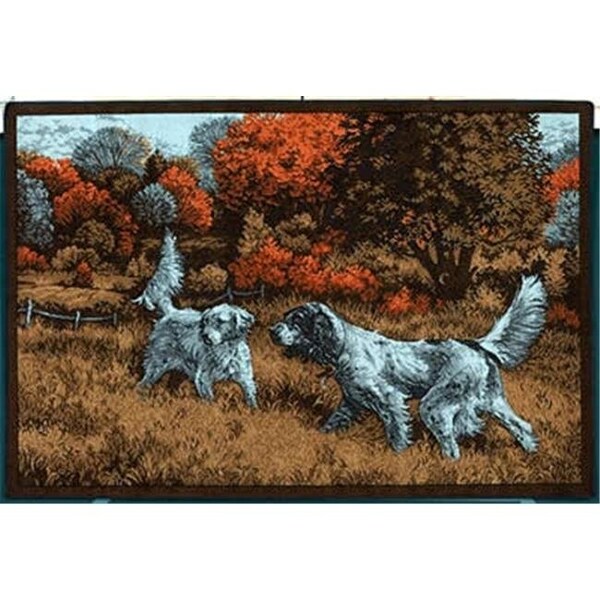 Associated Weavers Custom Printed Rugs HUNTERSHINTS Hunters Hints - Setters Wildlife Rug - HUNTERSHINTS