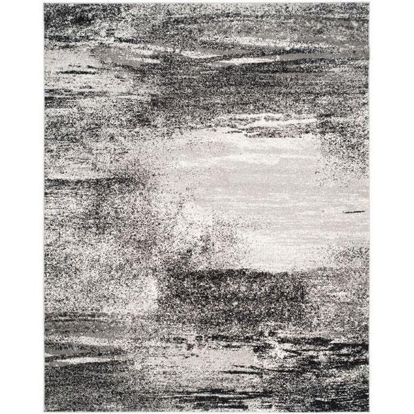 Safavieh Adirondack Power Loomed Square Rug- Silver - Multi- 6 X 6 Ft. - ADR112G-6SQ