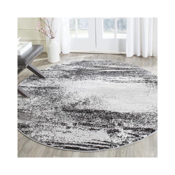 Safavieh Adirondack Power Loomed Square Rug- Silver - Multi- 6 X 6 Ft. - ADR112G-6SQ