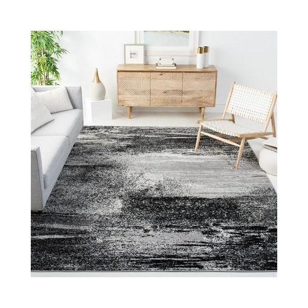 Safavieh Adirondack Power Loomed Square Rug- Silver - Multi- 6 X 6 Ft. - ADR112G-6SQ