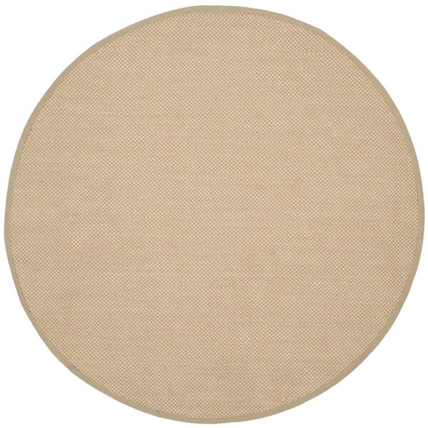 Safavieh Natural Fiber Round Rugs Maize & Linen - 8 x 8 ft. - NF141B-8R