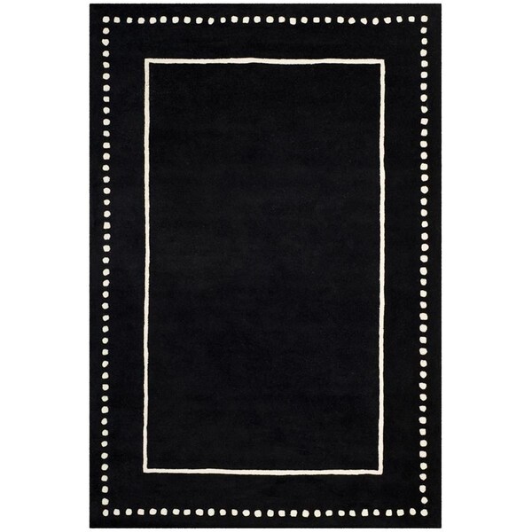 Safavieh 5 x 8 ft. Bella Hand Tufted Rectangle Area Rug, Black & Ivory - BEL151E-5