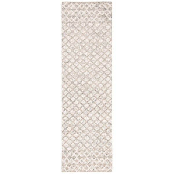 Safavieh 2 ft.3 in. x 8 ft. Abstract Runner Area Rug Ivory & Grey - ABT203F-28