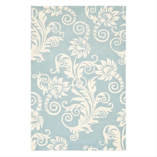 Safavieh 2 x 3 ft. Accent Contemporary Soho Blue and Ivory Hand Tufted Rug - SOH765A-2
