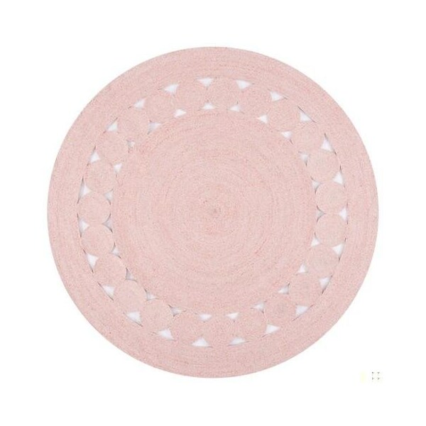 Safavieh 3 x 3 ft. Cape Cod Round Area Rug, Pink - CAP225U-3R
