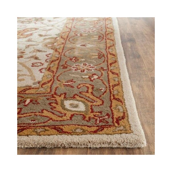Safavieh 3 ft.-6 in. x 3 ft.-6 in. Round Traditional Antiquity- Ivory Hand Tufted Rug - AT21F-4R