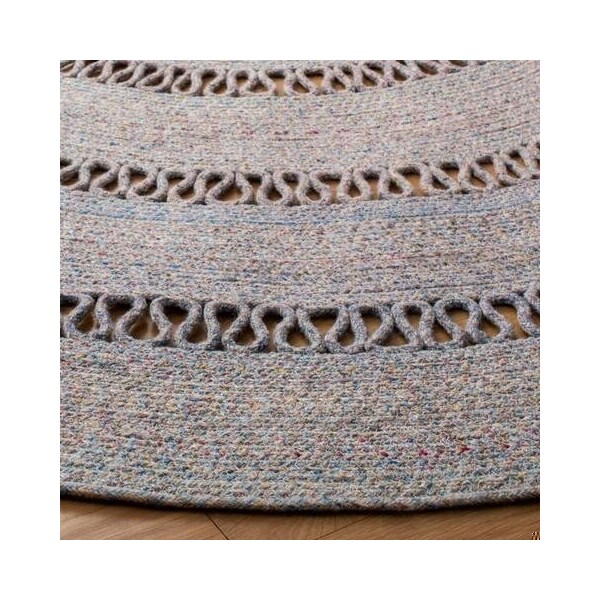 Safavieh 4 x 4 ft. Cape Cod Round Area Rug, Pink & Grey - CAP221U-4R