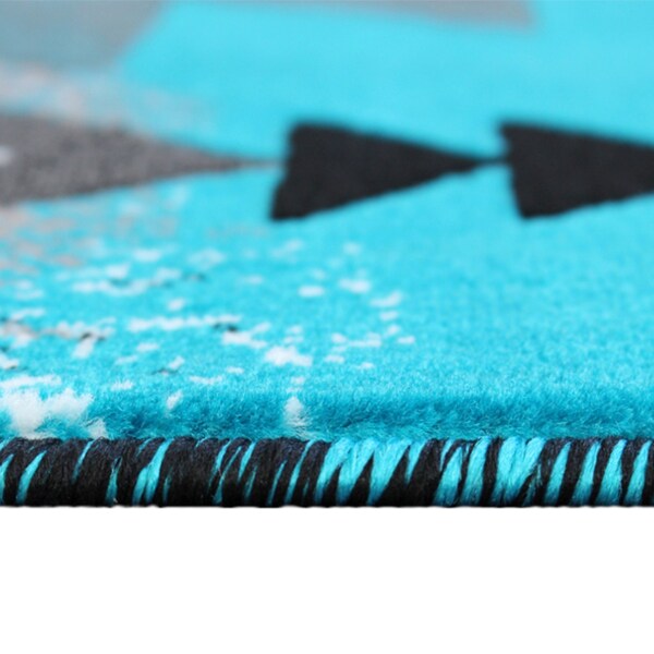 Flash Furniture 8x10 Turquoise Rustic Southwest Style Area Rug - ACD-RGC318-810-TQ-GG