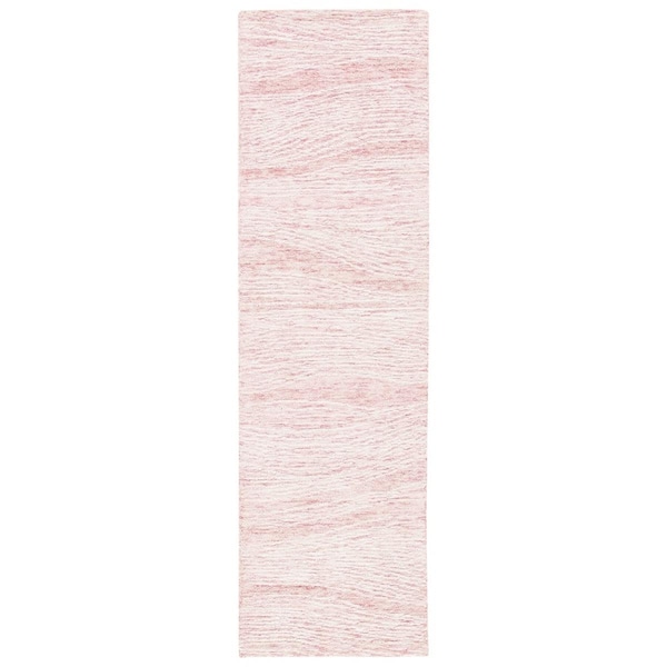 Safavieh 2 ft. 3 in. x 8 ft. Metro Hand Tufted Runner Area Rug, Pink & Ivory - MET995U-28