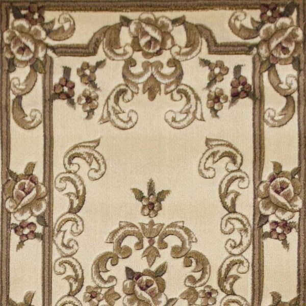 Homeroots 2 ft. 2 in. x 7 ft. 11 in. Runner Polypropylene Ivory Area Rug - 353673