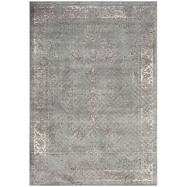Safavieh Vintage Power Loomed Rectangle Rug- Grey - Multi- 6 Ft. 7 In. X 9 Ft. 2 In. - VTG117-2770-6
