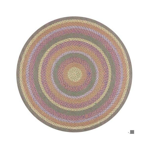 Safavieh 3 x 3 ft. Cape Cod Round Area Rug, Green & Pink - CAP241Y-3R