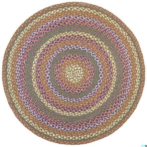 Safavieh 3 x 3 ft. Cape Cod Round Area Rug, Green & Pink - CAP241Y-3R