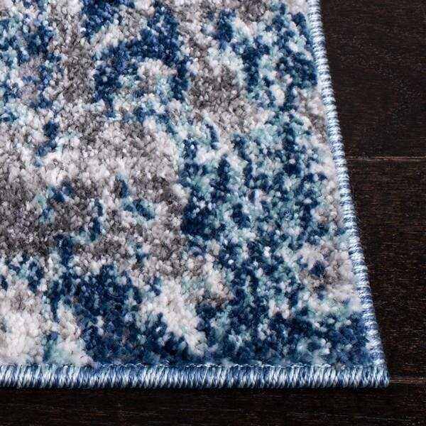 Safavieh 4 x 6 ft. Aston 700 Rectanglar Modern Contemporary Rug Navy & Grey - ASN710N-4