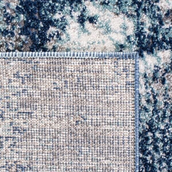 Safavieh 4 x 6 ft. Aston 700 Rectanglar Modern Contemporary Rug Navy & Grey - ASN710N-4