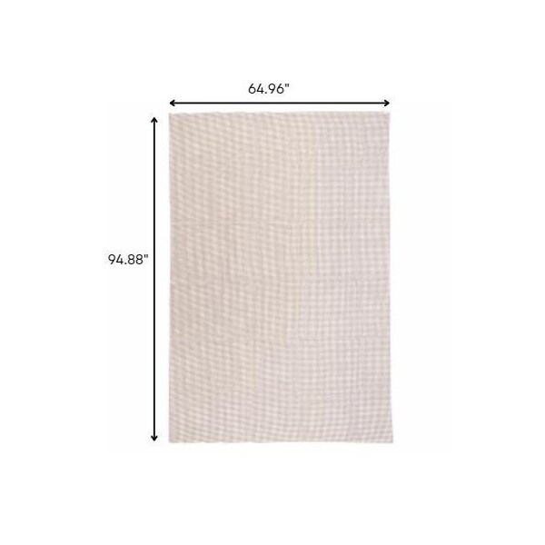 Homeroots 6 x 8 ft. Brown Non Slip Outdoor Rug Pad - 388120