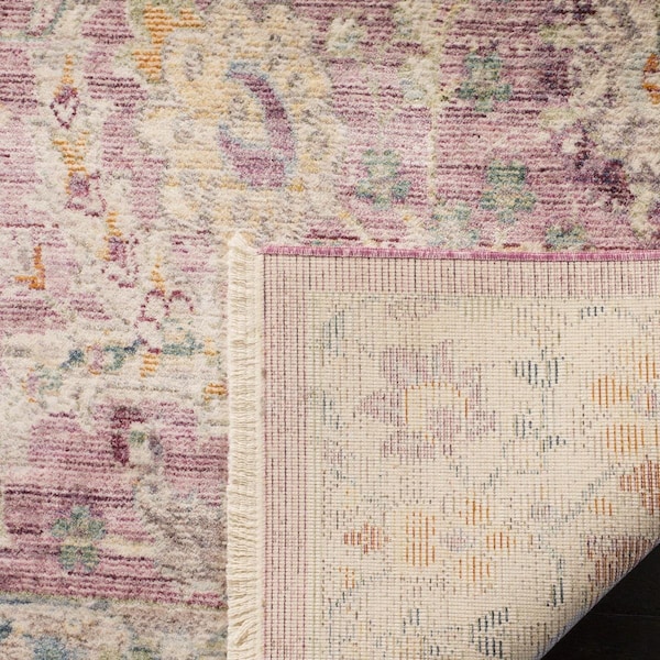 Safavieh Illusion Power Loomed Square Area Rug, Rose and Cream - 4 x 4 ft. - ILL703F-4SQ
