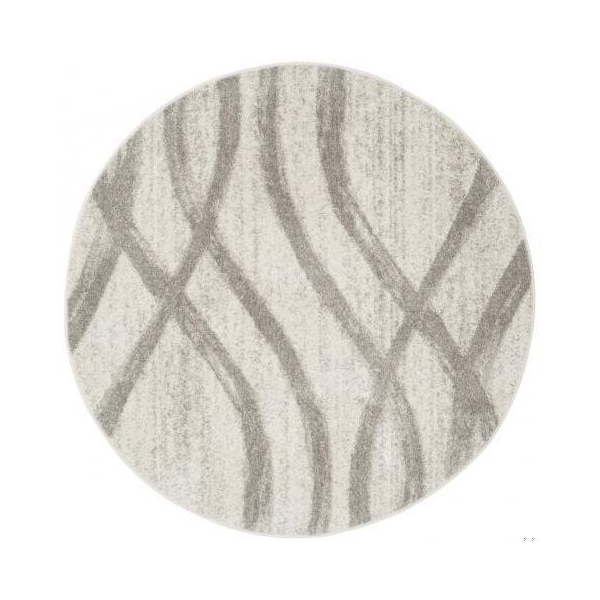 Safavieh Adirondack Power Loomed Square Area Rug, Cream and Grey - 6 x 6 ft. - ADR125C-6SQ