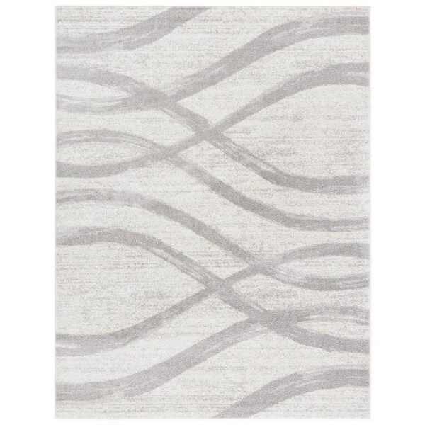Safavieh Adirondack Power Loomed Square Area Rug, Cream and Grey - 6 x 6 ft. - ADR125C-6SQ