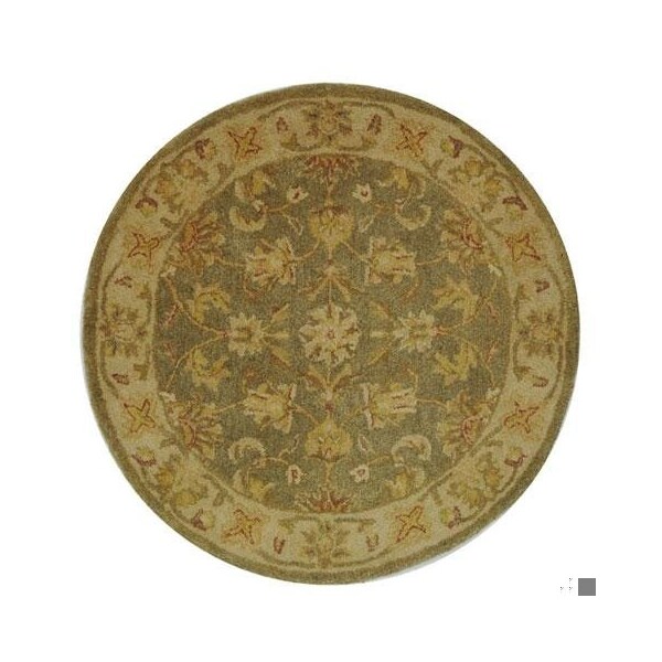 Safavieh 2 x 3 ft. Accent Traditional Antiquity- Green and Gold Hand Tufted Rug - AT313A-2