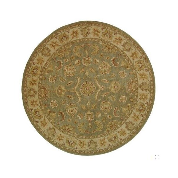Safavieh 2 x 3 ft. Accent Traditional Antiquity- Green and Gold Hand Tufted Rug - AT313A-2
