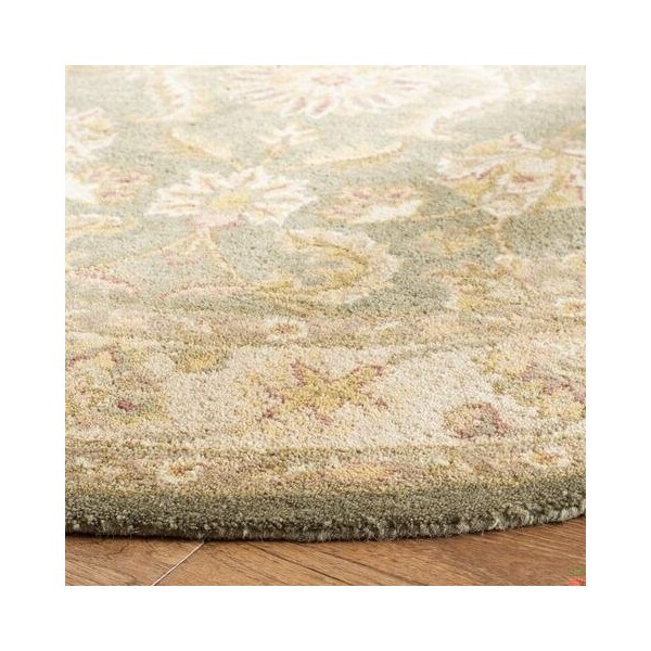 Safavieh 2 x 3 ft. Accent Traditional Antiquity- Green and Gold Hand Tufted Rug - AT313A-2