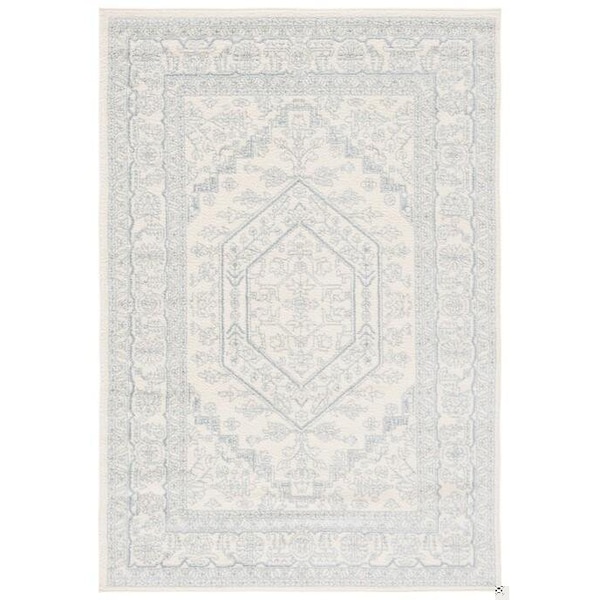 Safavieh Adirondack Power Loomed Runner Area Rug, Ivory and Slate - 2 ft.-6 in. x 6 ft. - ADR108S-26