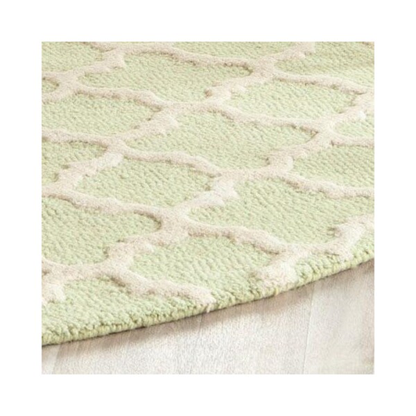 Safavieh Cambridge Hand Tufted Runner Rug- Light Green - Ivory- 2 ft. 6 in. x 10 ft. - CAM130B-210