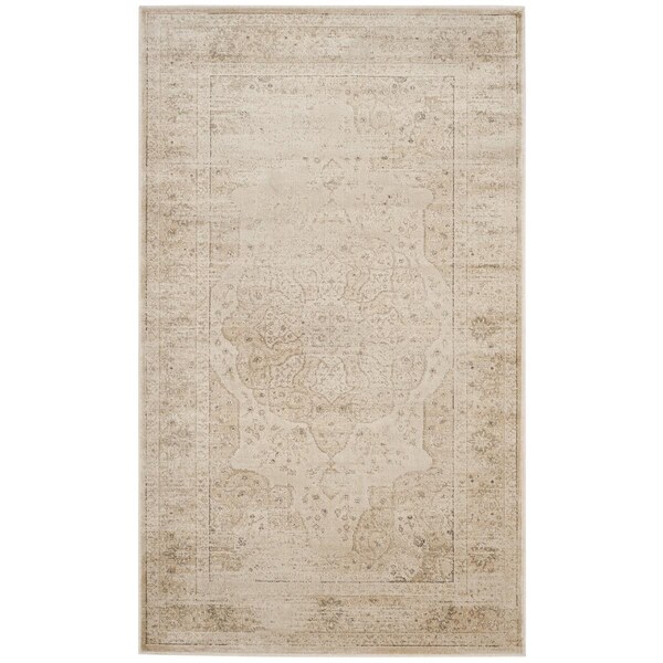 Safavieh Vintage Small Rectangle Rugs, Creme - 3 ft. 3 in. x 5 ft. 7 in. - VTG158-3440-3