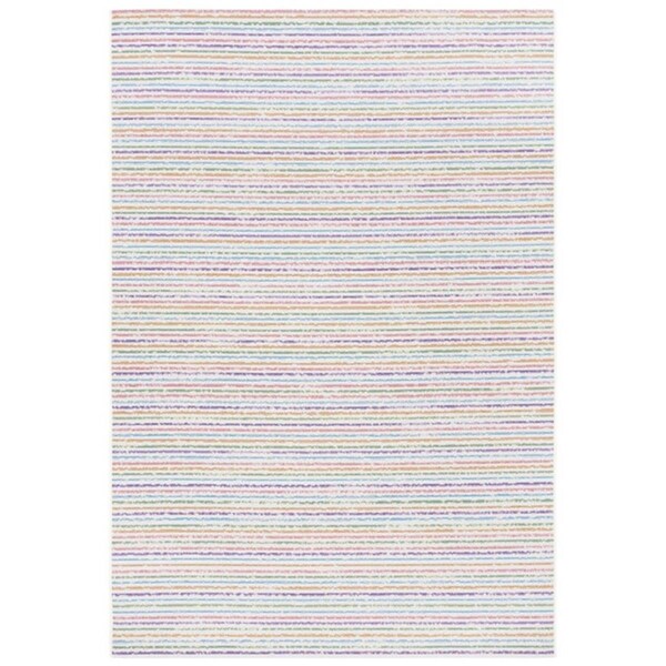 Safavieh 4 x 6 ft. Summer Power Loomed Rectangle Area Rug, Ivory & Blue - SMR421A-4