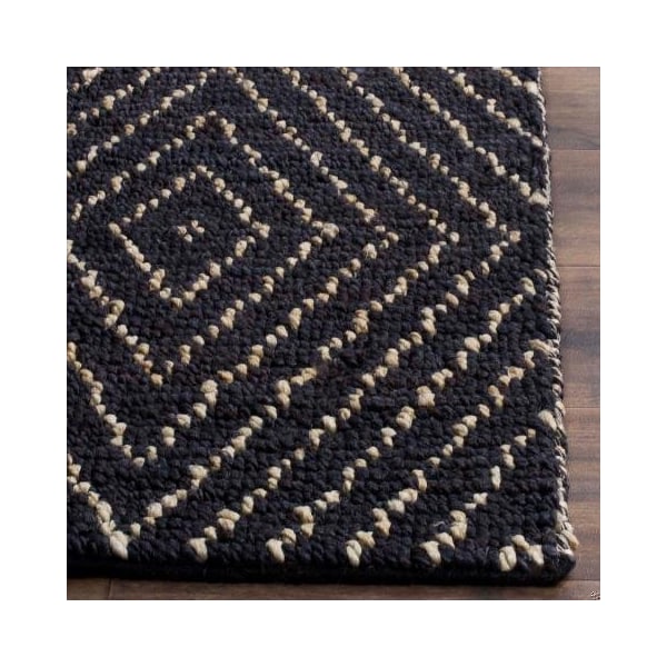 Safavieh Bohemian Hand Woven Small Rectangle RugBlack & Ivory 3 x 5 ft. - BOH702A-3