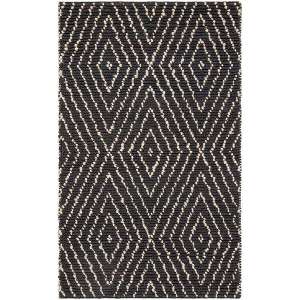 Safavieh Bohemian Hand Woven Small Rectangle RugBlack & Ivory 3 x 5 ft. - BOH702A-3
