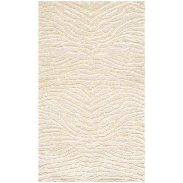 Safavieh 5 ft. - 6 in. x 8 ft. - 6 in. Martha Stewart Hand Knotted Rug, Medium Rectangle - Cloud - MSR5312A-6