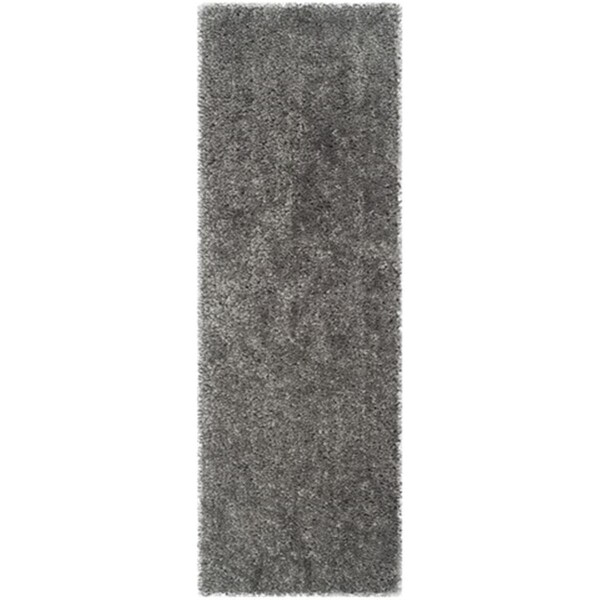 Safavieh Popcorn Shag Hand Tufted Runner Rug- Silver- 2 ft. 3 in. x 9 ft. - SG267C-29