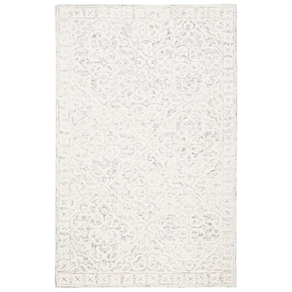 Safavieh 3 x 5 ft. Metro Contemporary Rectangle Area Rug Silver & Ivory - MET857F-3