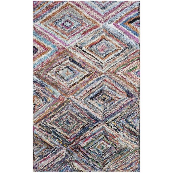 Safavieh 3 x 5 ft. Small Rectangle Contemporary Nantucket Multicolor Hand Tufted Rug - NAN314A-3