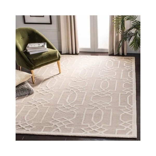 Safavieh Bella Hand Tufted Runner Rug, Sand and Ivory - 2 ft.-3 in. x 7 ft. - BEL138C-27