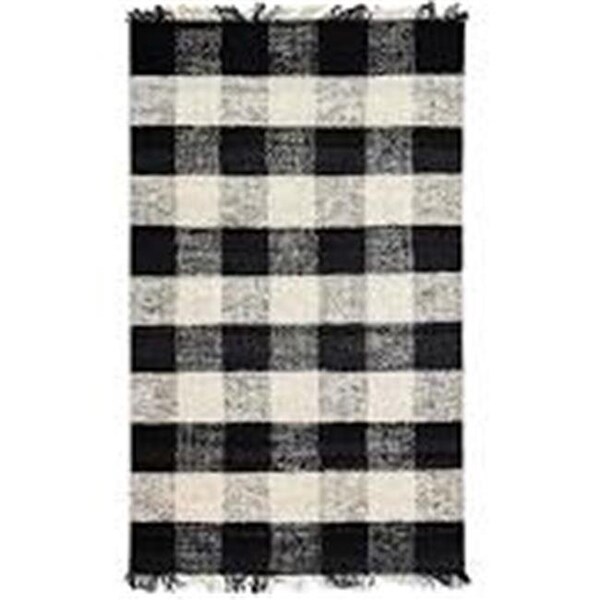 Anji Mountain Anji Mountain AMB0400-0057 5 x 7 ft. Great Glen Rectangular Rug - Black; Ivory - AMB0400-0057