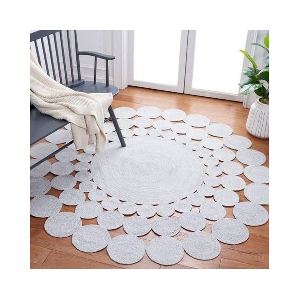 Safavieh 3 x 3 ft. Cape Cod Round Area RugGrey - CAP226F-3R