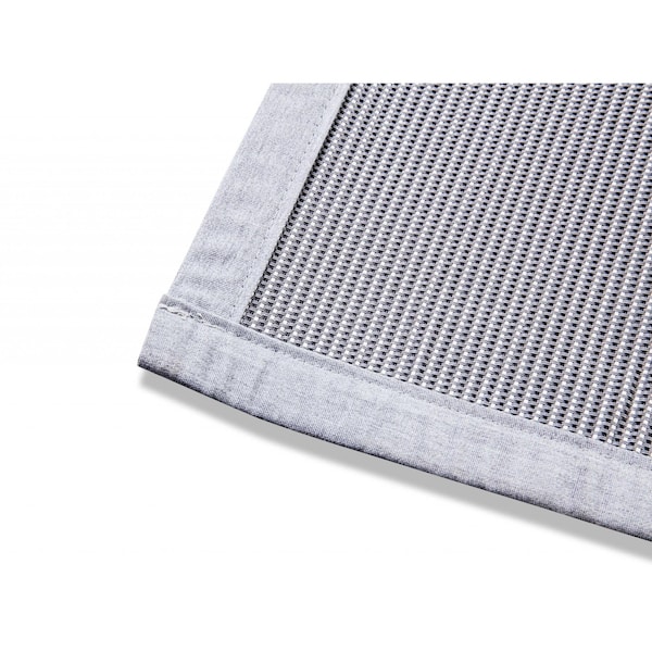 Homeroots 59 x 55 in. Light Gray Sunbrella Indoor Outdoor Small Rug - 372259