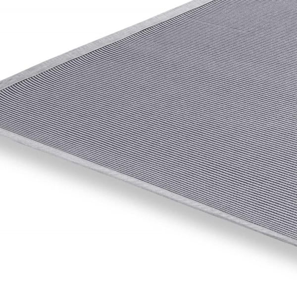 Homeroots 59 x 55 in. Light Gray Sunbrella Indoor Outdoor Small Rug - 372259