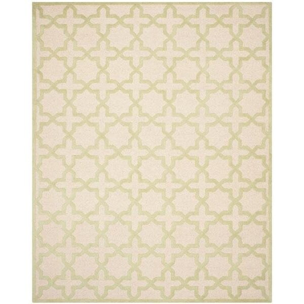 Safavieh Cambridge Hand Tufted Square RugIvory & Light Green 6 x 6 ft. - CAM125N-6SQ