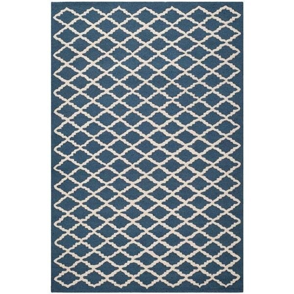 Safavieh Cambridge Hand Tufted Runner Rug- Navy - Ivory- 2 ft. 6 in. x 6 ft. - CAM137G-26