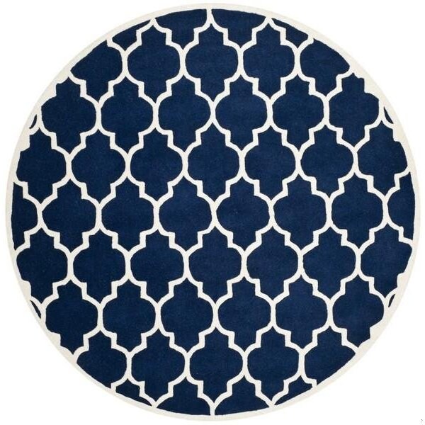 Safavieh 2 Ft. x 3 Ft. Accent- Contemporary Chatham Dark Blue And Ivory Hand Tufted Rug - CHT734C-2