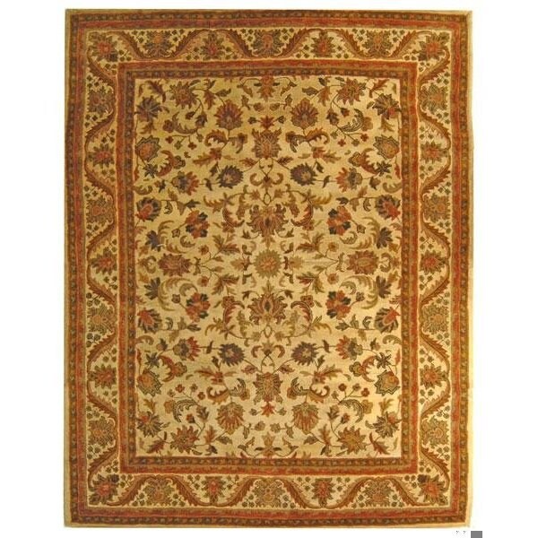 Safavieh 2 ft.-3 in. x 12 ft. Runner Traditional Antiquity- Gold Hand Tufted Rug - AT52D-212