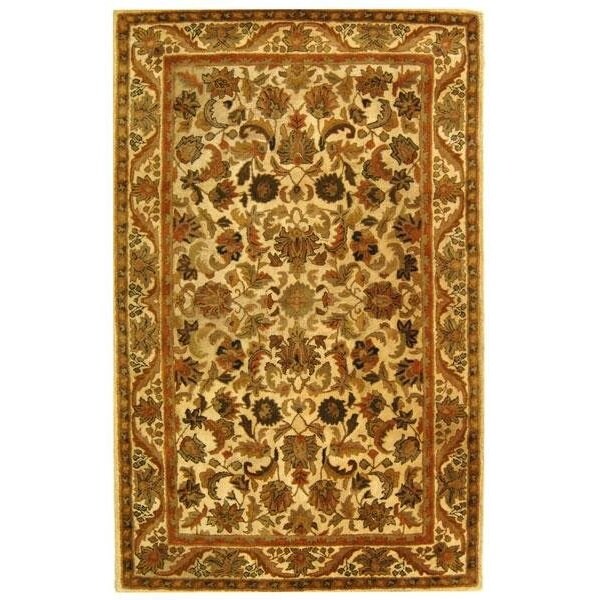 Safavieh 2 ft.-3 in. x 12 ft. Runner Traditional Antiquity- Gold Hand Tufted Rug - AT52D-212